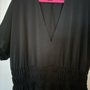 ** ZARA CINCHED WAIST DRESS **